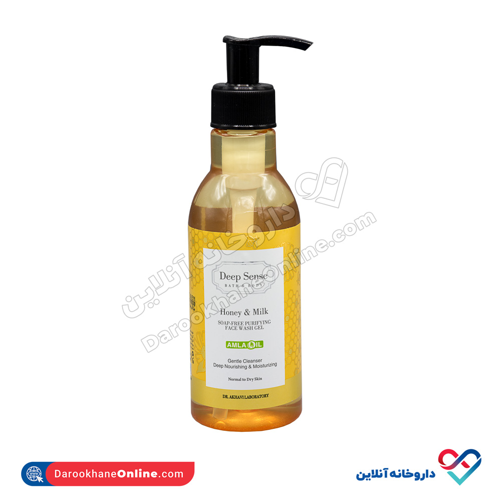 deep-sense-honey-and-milk-face-wash-gel-1.jpg ژل شستشو صورت شیر عسل دیپ سنس 250 میل - Image 1